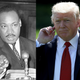 Martin Luther King Jr. in Atlanta in 1960 (AP Images); President Donald Trump (Win McNamee/Getty Images)